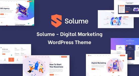 Solume - Chủ đề WordPress tiếp thị kỹ thuật số