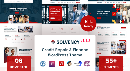 Solvency - Chủ đề WordPress sửa chữa tài chính và tín dụng