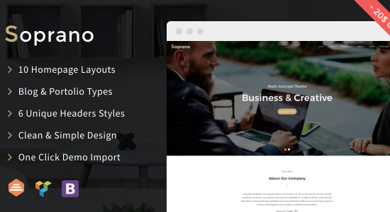 Soprano - Chủ đề WordPress đa khái niệm sạch sẽ