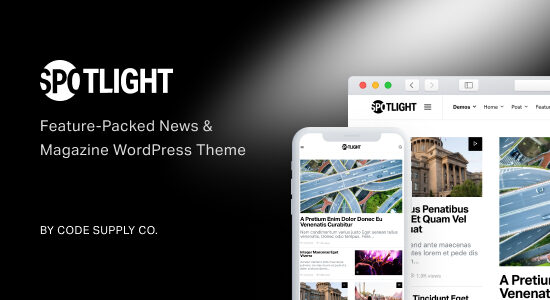 Spotlight - Feature-Packed News & Magazine WordPress Theme