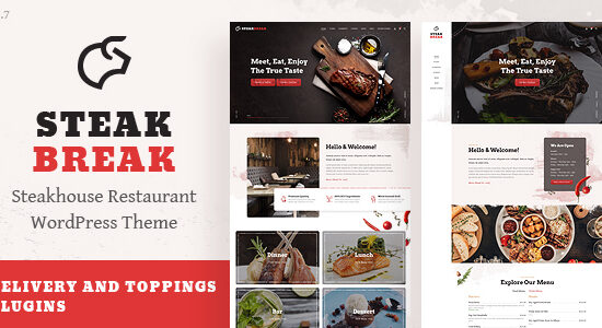 SteakBreak - Chủ đề WordPress Nhà hàng Thịt