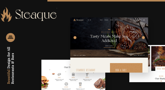 Steaque | Chủ đề WordPress cho nhà hàng và quán bar cocktail