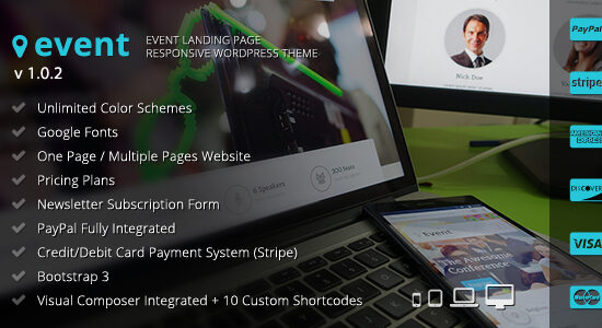 Sự kiện - Chủ đề trang đích WordPress