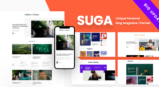 Suga - Chủ đề WordPress cho tạp chí và blog