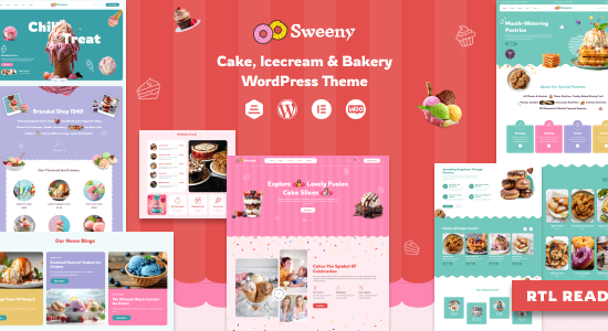 Sweeny - Chủ đề WordPress cho cửa hàng bánh, kem và bánh ngọt