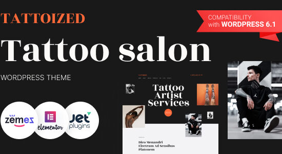 Tattoized - Chủ đề WordPress cho tiệm xăm hình