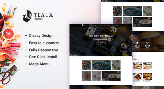 Teaux – Chủ đề WordPress về Thực phẩm & Nhà hàng