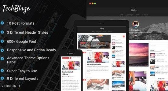 TechBlaze - Chủ đề blog WordPress chuyên nghiệp