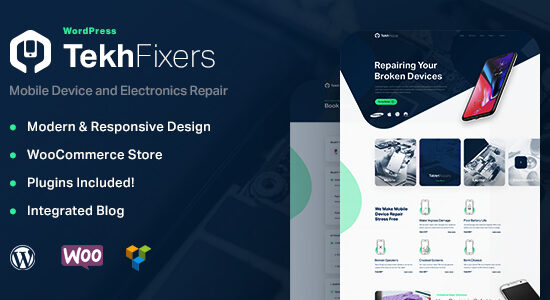 TekhFixers - Chủ đề WordPress sửa chữa thiết bị di động