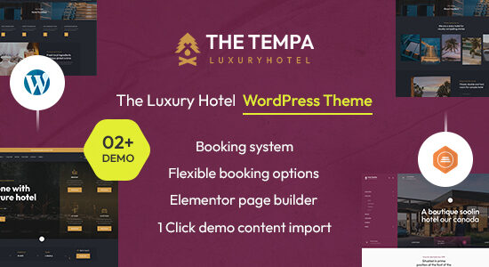 Tempa - Khách sạn sang trọng WordPress