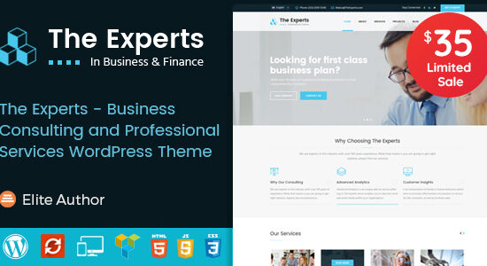 The Experts - Tư vấn kinh doanh và dịch vụ chuyên nghiệp Chủ đề WordPress