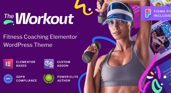 The Workout - Chủ đề WordPress về Huấn luyện viên thể hình