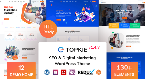 Topkie - Chủ đề WordPress Tiếp thị SEO