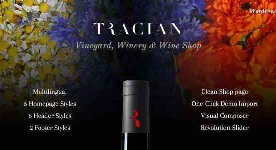 Tracian - Chủ đề WordPress về rượu vang