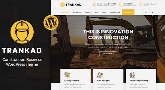 Trankad - Chủ đề WordPress về xây dựng