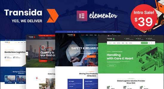 Transida - Chủ đề WordPress về hậu cần