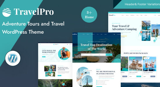 TravelPro - Chủ đề WordPress cho công ty lữ hành và du lịch mạo hiểm