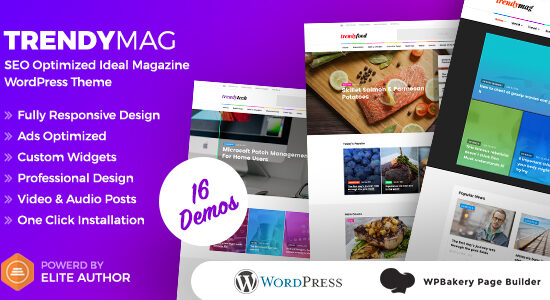 TrendyMag - Chủ đề tạp chí tin tức & blog WordPress