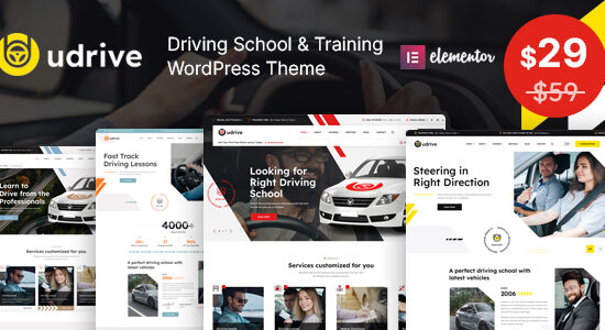 Udrive - Chủ đề WordPress của trường dạy lái xe