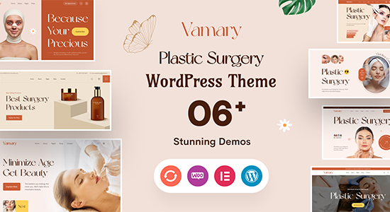 Vamary - Chủ đề WordPress phẫu thuật thẩm mỹ