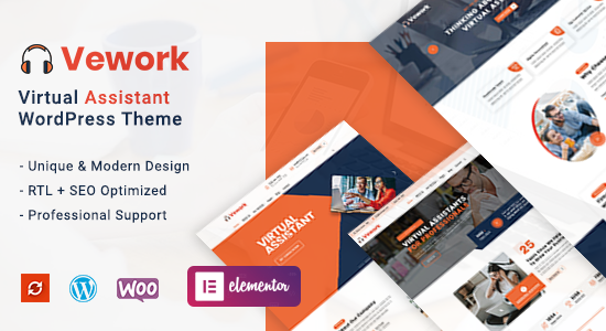 Vework - Chủ đề WordPress Trợ lý ảo