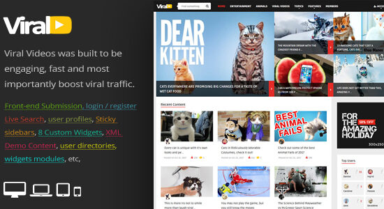 ViralVideo - Chủ đề WordPress Tạp chí Responsive