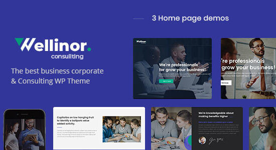 Wellinor - Chủ đề WordPress tư vấn kinh doanh