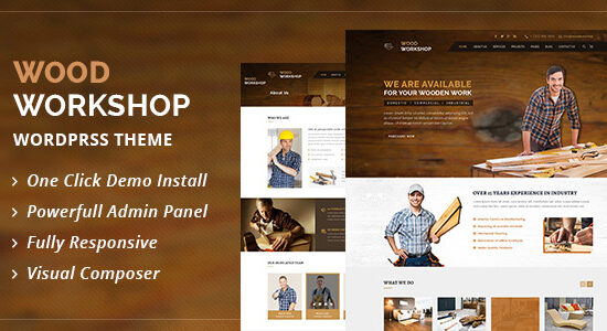 Wood Workshop - Chủ đề WordPress của thợ mộc và thợ thủ công