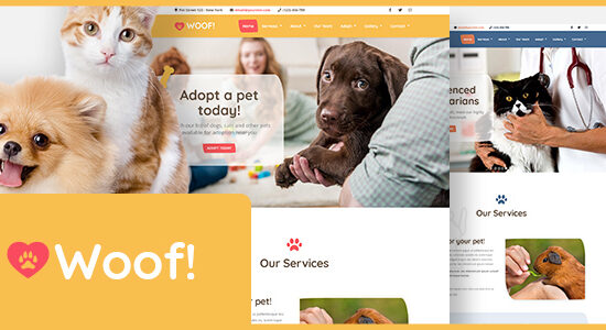 Woof! - Chủ đề WordPress cho thú cưng