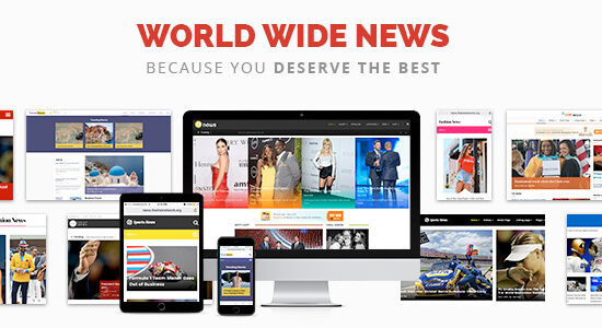 World Wide News - Chủ đề WordPress đáp ứng tạp chí