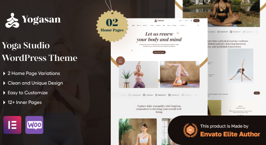 Yogasan - Chủ đề Yoga WordPress