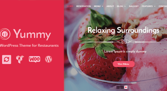 Yummy - Chủ đề WordPress đặt món ăn & nhà hàng + WooCommerce