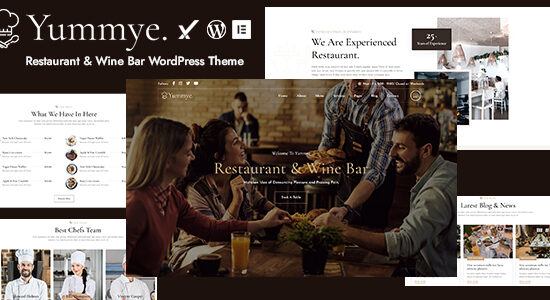 Yummye - Chủ đề WordPress Nhà hàng & Quán rượu