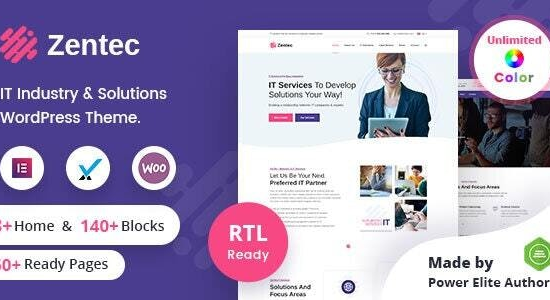 Zentec - Công ty giải pháp CNTT WordPress Theme + RTL