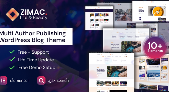 Zimac - Chủ đề WordPress xuất bản nhiều tác giả