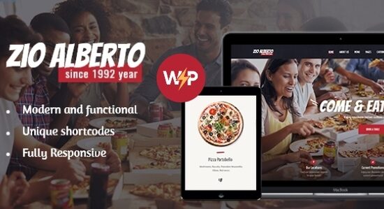 Zio Alberto | Chủ đề WordPress Nhà hàng Pizza