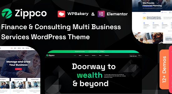 Zippco - Chủ đề WordPress tư vấn kinh doanh và tài chính