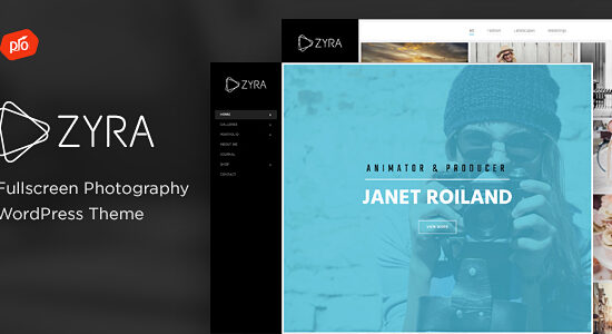 Zyra - Chủ đề WordPress Nhiếp ảnh toàn màn hình