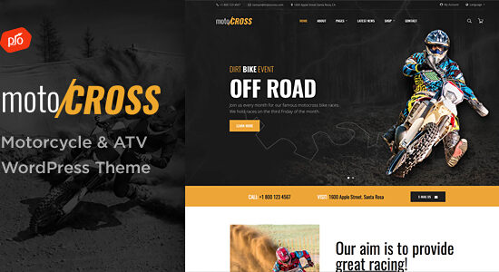 motoCROSS - Chủ đề WordPress về xe máy & ATV