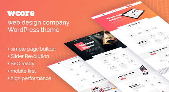wCore - Chủ đề WordPress của Cơ quan thiết kế web