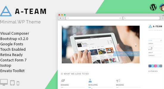 A-TEAM - Theme WordPress viết blog cá nhân tối giản