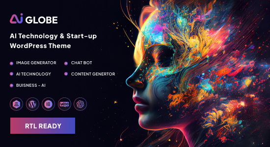 AI Globe - Chủ đề WordPress về khởi nghiệp và công nghệ trí tuệ nhân tạo
