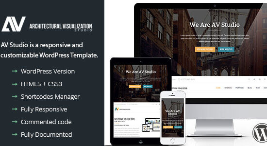 AV Studio - Chủ đề WordPress một trang