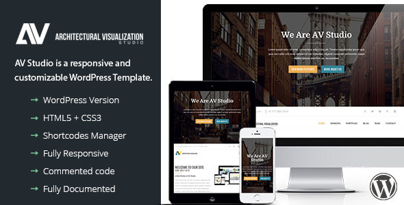 AV Studio - Chủ đề WordPress một trang