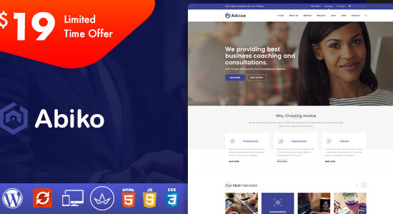 Abiko - Chủ đề WordPress tư vấn kinh doanh