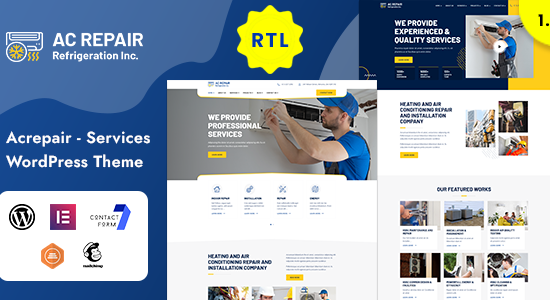 Acrepair - Dịch vụ điều hòa không khí WordPress Theme