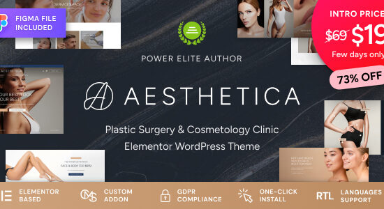 Aesthetica - Chủ đề WordPress của Phòng khám Thẩm mỹ & Phẫu thuật Thẩm mỹ