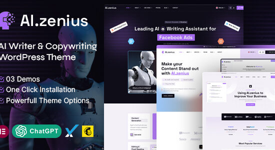 Ai Zenius - Chủ đề WordPress Nhà văn & Viết quảng cáo AI