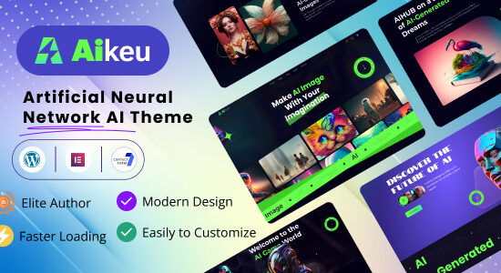Aikeu - Mẫu chủ đề WordPress AI về mạng thần kinh nhân tạo