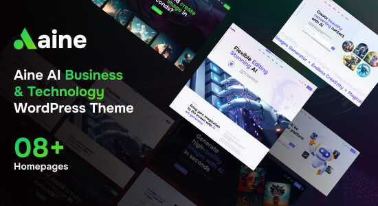 Aine - Chủ đề WordPress Công nghệ Kinh doanh AI